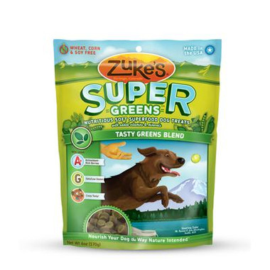 Zuke's Soft Superfood Green Blend Dog Treats (12x3Oz)