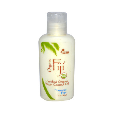 Organic Fiji Virgin Coconut Oil Fragrance Free 3 Oz