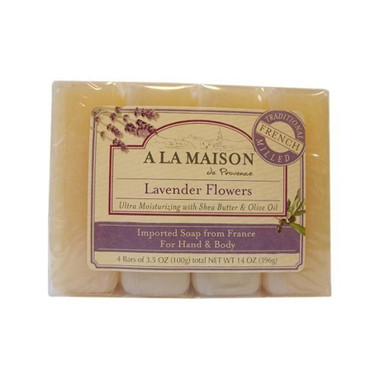 A La Maison Bar Soap Lavender Flower Value (4 Pack)