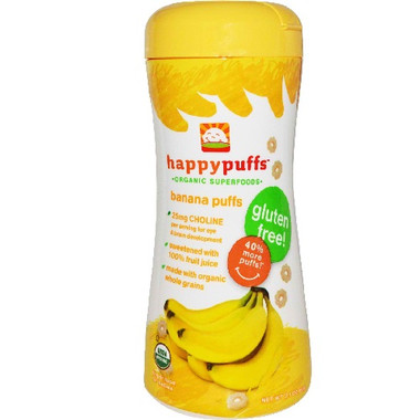 Happy Baby Banana Puffs (6x2.1Oz)