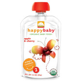 Happy Baby Apple & Cherry Stage 2 Baby Food (16x3.5 Oz)