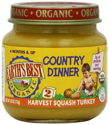 Earth's Best Harvest Squash Turkey Dinner (12x4 Oz)