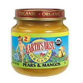 Earth's Best 2Nd Foods Organic Pears & Mangos (12x4Oz)