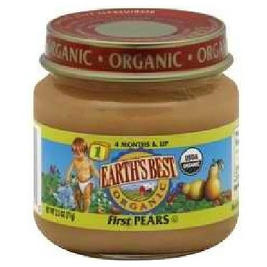 Earth's Best Baby Foods Baby First Pears (12x2.5OZ )