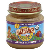 Earth's Best Baby Foods Baby Apple/Plum (12x4OZ )