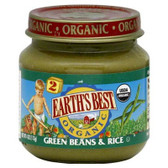 Earth's Best Baby Foods Baby Green Bn/Rice (12x4OZ )