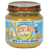 Earth's Best Baby Foods Baby Rice/Lentil (12x4OZ )