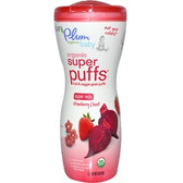 Plum Organics Baby Super Puffs Reds, Strawberry & Beet (8x1.5Oz)