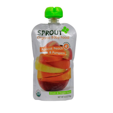 Sprout Og2 Apricot Peach Baby Food (10x4Oz)