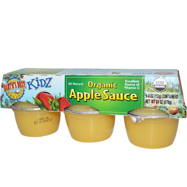 Earth's Best Baby Foods Og2 Kidz AppleSauce Cups (12x6Pack)