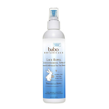 Babo Botanicals Conditioning Spray Lice Repel Rosemary Mint and Tea Tree 8 Oz