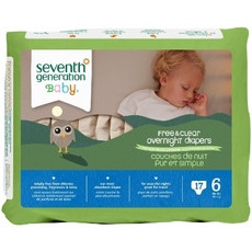 Seventh Generation Baby Overnight Diapers Stage 6 (4x17 CT)