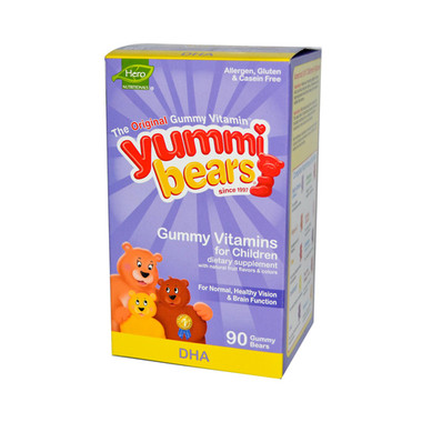 Hero Nutritionals Yummi Bears DHA 90 Gummy Bears
