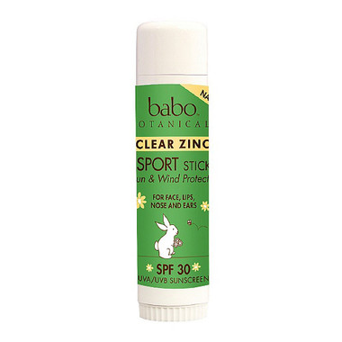Babo Botanicals Clear Zinc Sport Stick Unscented SPF 30 .6 Oz (12 Pack)