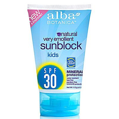 Alba Botanica SPF 30 Kids Mineral Sunscreen (1x4 Oz)