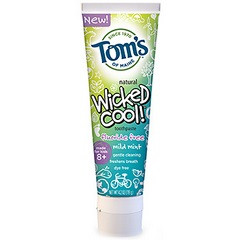 Tom's Of Maine Wicked Cool Mild Mint Kid's Toothpaste Flouride Free(6x4.2 Oz)