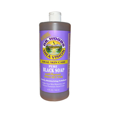 Dr. Woods Shea Vision Pure Black Soap with Organic Shea Butter (32 fl Oz)
