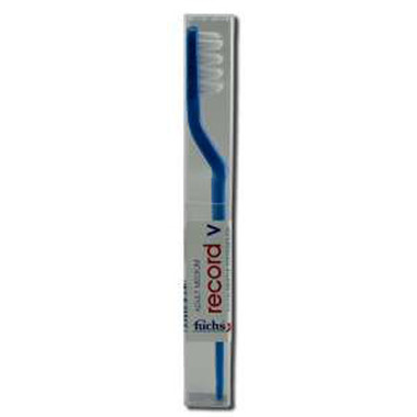 Fuchs Adult Medium Record V Nylon Bristle Toothbrush 1 Toothbrush (1x10 Count)