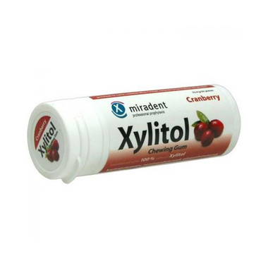 Hager Pharma Xylitol Chewing Gum Cranberry 30 ct (6 Pack)