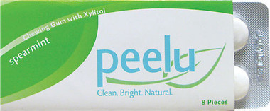 Peelu Chewing Gum Display Spearmint (12x8 Count)