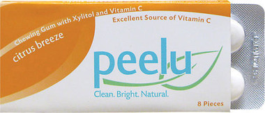 Peelu Chewing Gum Display Citrus Breeze (12x8 Count)