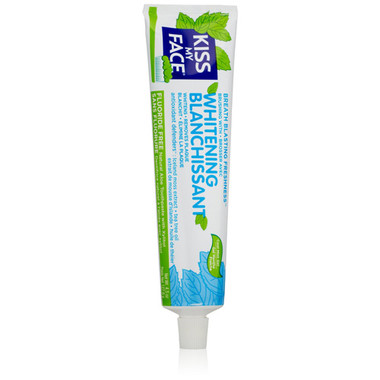 Kiss My Face Toothpaste Whitening Fluoride Free Gel 4.5 Oz