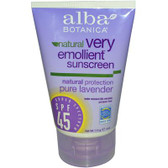 Alba Botanica Sunscreen Lavender Spf 45 (1x4 Oz)