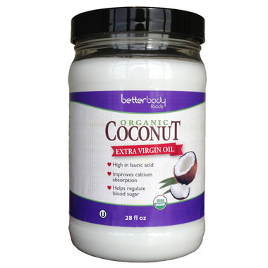 Better Body Foods Coconut Oil, Extra Virgin (6x28 OZ)