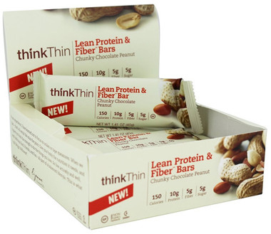 Think Products thinkThin Bar Ln Protein Fbr Choc Pnt (10x1.41 Oz)