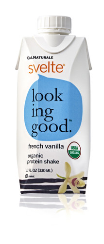 Svelte Protein Shake Organic French Vanilla 11 Oz (8 Pack)