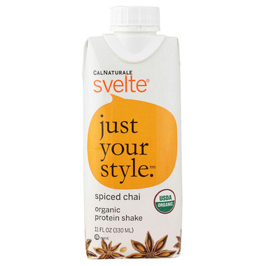 Svelte Protein Shake Organic Spiced Chai 11 fl Oz (8 Pack)