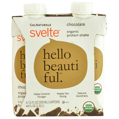 Svelte Protein Shake Organic Chocolate 11 fl Oz (24 Pack)