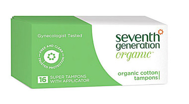 Seventh Generation Tampons Super Applicator 16 ct (12 Pack)