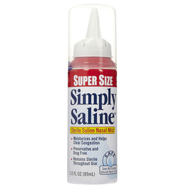 Simply Saline Nasal Mist Adult Super Size 3 Oz