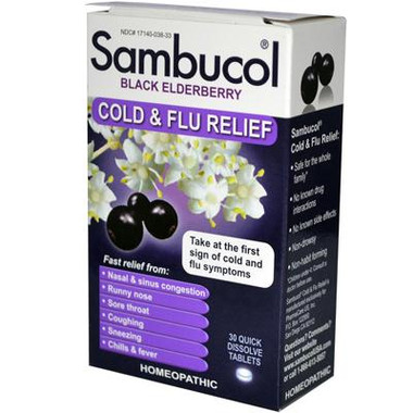 Sambucol Sambucol Black Elderberry Cold & Flu (1x30 TAB)