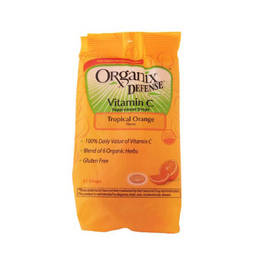 Organix Throat Drop Tropical Orange ( 4x21 per Pack)