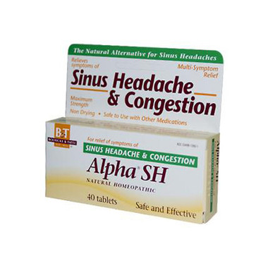 Boericke and Tafel Alpha SH Sinus Headache (1x40 Tablets)