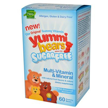 Hero Nutritionals Yummy Bears Multi-Vitamin & Mineral Sugar Free (60 CT)