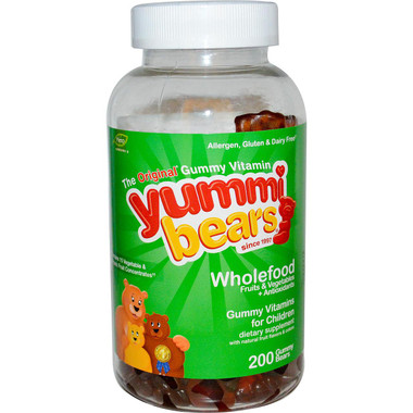 Hero Nutritionals Yummi Bears Whole Food Supplement Value Pk (1x200BEARS)