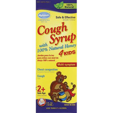 Hyland's Homeopathic Cough Syrup with Honey 4Kids (1x4 Oz)