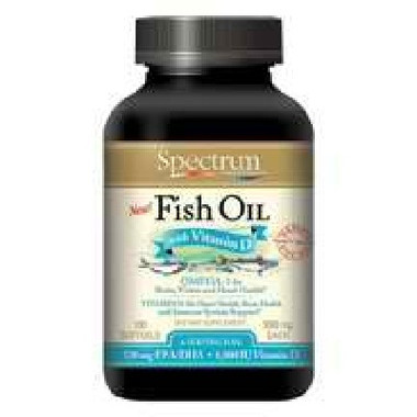 Spectrum Essentials Fish Oil With Vit D (1x100SGEL)