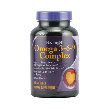 Natrol Omega 3-6-9 Complex Lemon (60 Softgels)