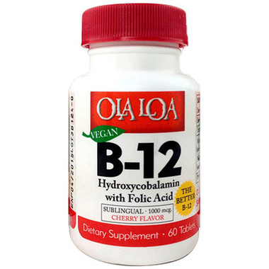 Ola Loa Products Sublingual Hydroxycobalamin B12 (1x60 Tablets)