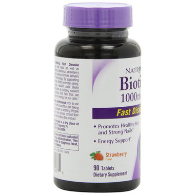 Natrol Biotin Fast Dissolve Strawberry 1000 mcg (1x90 Tablets)