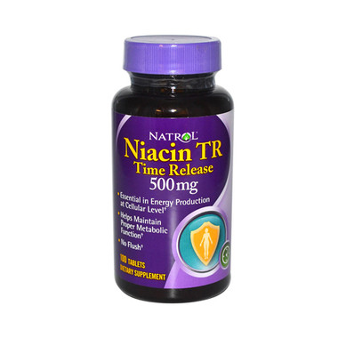 Natrol Niacin TR 500 mg (1x100 Tablets)
