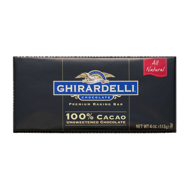 Ghirardelli Unsweetened Chocolate Baking Bar ( 12x4 Oz)