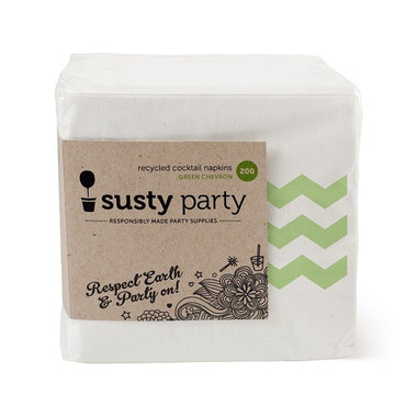 Susty Party Cocktail Napkin Green (4x200CT)
