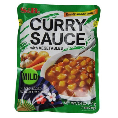 S&B Golden Curry Sauce W Vegetable Mild (10x7.4Oz)