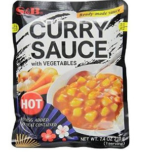S&B Golden Curry Sauce W Vegetable Hot (10x7.4Oz)