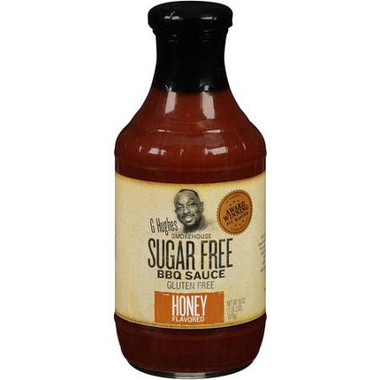 G Hughes Honey BBQ Sauce SugarFree (6x18Oz)
